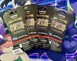 Pokemon TCG Mega Evolution Sleeved Booster Pack Art Set (4 Packs) NEW SEALED🔥 - Image 2