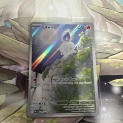 2025 Pokemon WHT EN White Flare Litwick Illustration Rare #101/086 - Image 2
