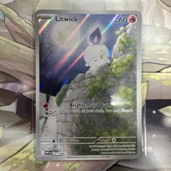 2025 Pokemon WHT EN White Flare Litwick Illustration Rare #101/086 - Image 3