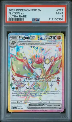 2024 POKEMON SSP EN-SURGING SPARKS ULTRA RARE #222 FLYGON EX PSA 9 - Image 1