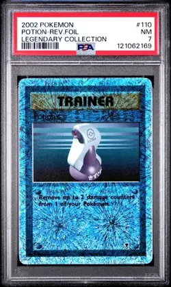 PSA 7 - Pokemon POTION - LEGENDARY COLLECTION - Reverse Holo - Fireworks - Image 1