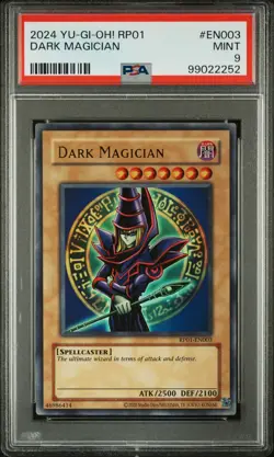 2024 YU-GI-OH! RP01-RETRO PACK #EN003 DARK MAGICIAN PSA 9 - Image 1