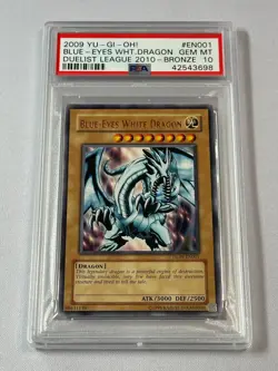 PSA 10 2009 Blue-Eyes White Dragon DL09-EN001 BRONZE Rare Promo *3698 Yugioh - Image 1
