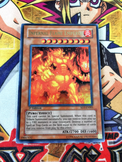 Infernal Flame Emperor sd3-en001 1st Edition (HP) Ultra Rare Yu-Gi-Oh! - Image 1