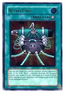 Damaged, English Yu Gi Oh Nitro Unit - TLM-EN046 - Ultimate Rare - 1st Edition T - Image 1