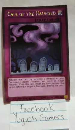 YUGIOH CALL OF THE HAUNTED NKRT-EN032 PLATINUM LIGHT PLAYED - Image 1