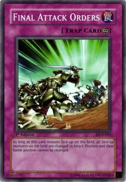 Final Attack Orders DR1-EN207 or DCR-045 Common Near Mint Yu-Gi-Oh! - Image 1
