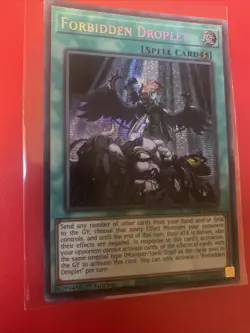 Yugioh Forbidden Droplet MP22-EN254 holo Secret Rare 1st Edition NM - Image 2