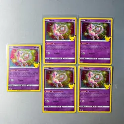 Mew # 011/025 Holo Rare 2021 Pokemon Card Celebrations 25th Anniversary x5 Lot - Image 1