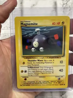 Magnemite Non-Holo 1999 WOTC Pokemon Card 53/102 Base Set NM/MT Never Played TCG - Image 1