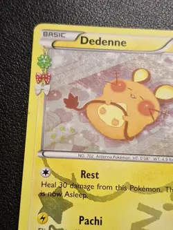 Pokemon TCG Dedenne Generations Holo Uncommon Card RC10-32- Moderately Played - Image 3
