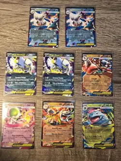 Mega Ex Lot Pokemon TCG Mega Evolutions 8 EX Cards - Image 1