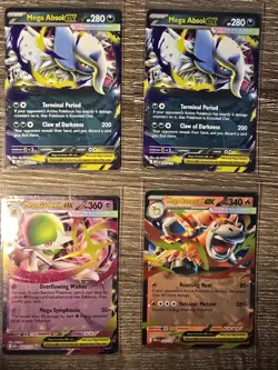 Mega Ex Lot Pokemon TCG Mega Evolutions 8 EX Cards - Image 3