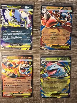 Mega Ex Lot Pokemon TCG Mega Evolutions 8 EX Cards - Image 4