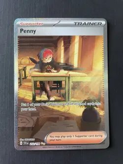 Pokemon TCG Penny Holo Rare Card 252/198 Scarlet & Violet Base Set NM - Image 1