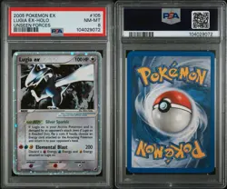Pokemon EX Unseen Forces Lugia Holo Card 105/115 Rare PSA 8 - Image 3