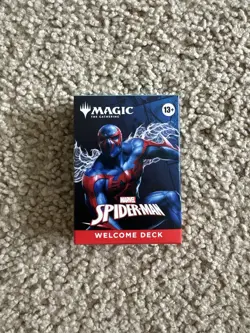Magic The Gathering MTG Spiderman Blue Water Welcome Deck Card SDCC Comic Con - Image 1