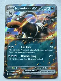 Pokemon TCG Card Houndoom ex SVP 103 Black Star Promo Holo NM - Image 1