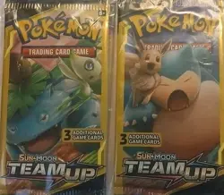 Pokemon Sun & Moon Team Up 3 Card Mini Booster - Image 1