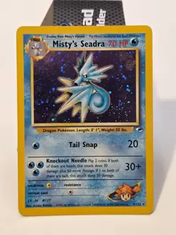 Misty's Seadra Gym Challenge Holo Rare Pokemon Card 9/132 - Image 1