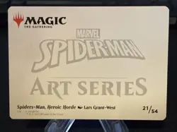 2025 Magic The Gathering Spider-Man Heroic Horde Art Series Artist Auto #21/54 - Image 2