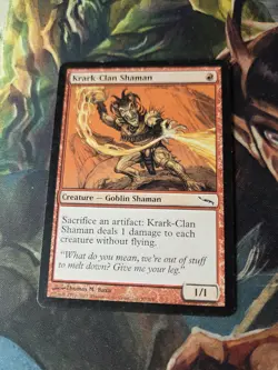 2003 Magic The Gathering Mirrodin Krark-Clan Shaman #98 MP - Image 2