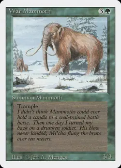 4x War Mammoth - LP - Revised Edition - SPARROW MAGIC mtg - Image 1
