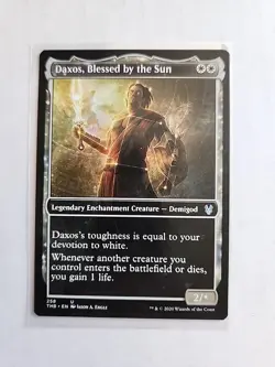Daxos Blessed by the Sun (Showcase) - Theros Beyond Death - LP - MTG Magic - UC - Image 1