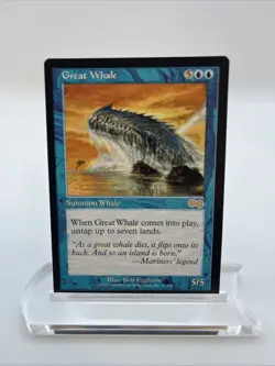 Great Whale Urza’s Legacy 1998 Near Mint Mtg Magic The Gathering Bob Eggleton - Image 1