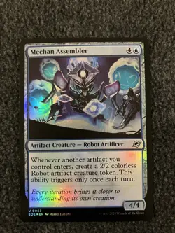 Magic The Gathering MTG - Mechan Assembler Foil - EOE - Image 1