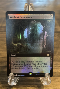 Verdant Catacombs Borderless Extended Foil MTG NM Near Mint 479 MH2 Fetch Land - Image 1