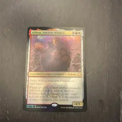 MTG STARTER COMMANDER DECK - Alibou, Ancient Witness (FOIL)- R/W Artifacts - Image 1