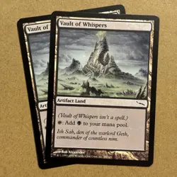 MTG ~ 2x ~ Vault of Whispers ~ MI Mirrodin ~ #286 ~ Artifact Land ~ English ~ MP - Image 1