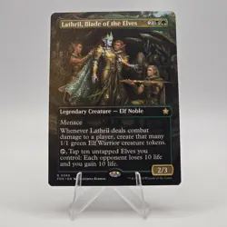 Lathril, Blade of the Elves (Borderless) - FDN #349 Rare - NM / Mint Single - Image 1