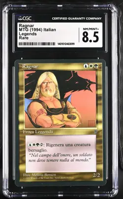 RAGNAR *Italian* Legends Rare Reserved List CGC 8.5 MTG EDH [Nostalgium] - Image 1