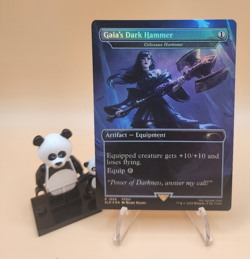 MTG Gaia's Dark Hammer - Colossus Hammer (Rainbow Foil) Secret Lair Drop Foil - Image 1