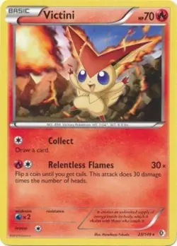 Victini 23/149 B&W Boundaries Crossed RARE PERFECT MINT! Pokemon - Image 1
