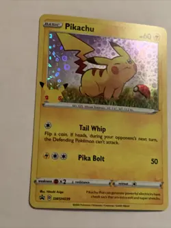Pokemon TCG Pikachu SWSH Black Star Promo SWSH039 Holo Promo - Image 3