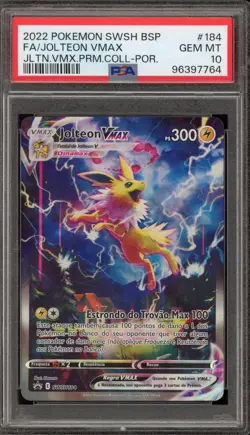 Pokemon Jolteon VMAX Premium Coll. PORTGUESE Promo SWSH184 PSA 10 Gem Mint - Image 1