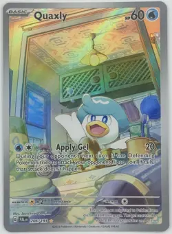 2023 Pokemon TCG - Paldea Evolved - Quaxly 206/193 Illustration Rare Holo - Image 1