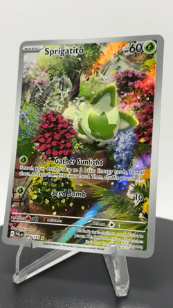 Sprigatito 196/193 Pokemon Paldea Evolved Illustration Rare English Holo Foil NM - Image 2