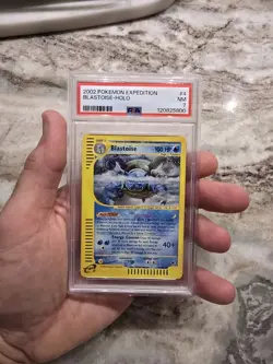 2002 POKEMON EXPEDITION #4 BLASTOISE HOLO PSA 7 VINTAGE E-READER 🔥🔥🔥 - Image 1