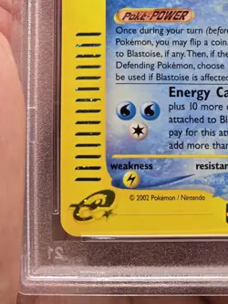 2002 POKEMON EXPEDITION #4 BLASTOISE HOLO PSA 7 VINTAGE E-READER 🔥🔥🔥 - Image 5