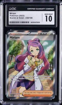 2023 POKEMON SVI EN-SCARLET & VIOLET ULTRA RARE #238 MIRIAM CGC 10 GEM MINT - Image 1