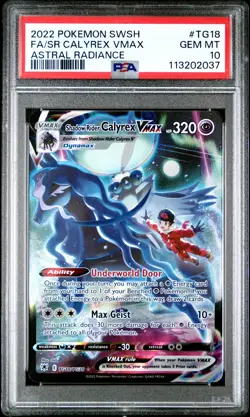 2022 Pokemon SR Calyrex VMAX - Astral Radiance - TG18/TG30 - PSA 10 Gem MT - Image 3