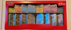 Costco Pokemon TCG Scarlet & Violet Prismatic Evolutions Mini Tin 8Pack - Image 1