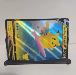 Pokemon Celebrations Surfing Pikachu V 008/025 Holo. Pack Fresh Ships ASAP! - Image 2