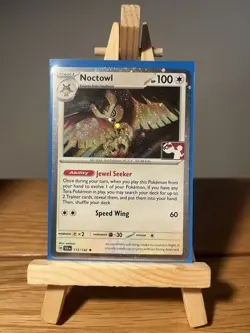 Noctowl 115/142 Cosmos Holo Play! Stamped Pokemon Prize Pack Stellar Crown - Image 1