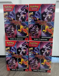 4x Pokemon TCG Scarlet & Violet Destined Rivals Booster Bundles - Sealed - Image 1