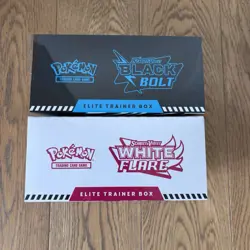 LOT OF 2 White Flare & Black Bolt Elite Trainer Box ETB Pokemon Scarlet & Violet - Image 3